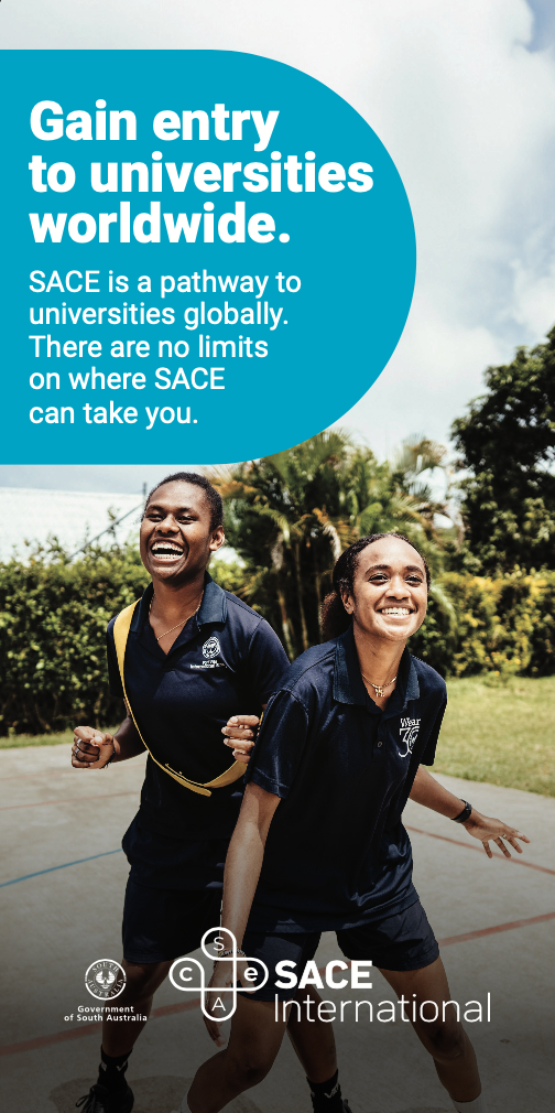 SACE prepares you for success, whatever the future brings